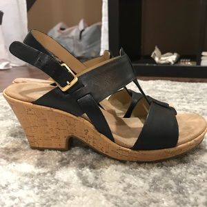 Clark’s Black Leather Sandals
